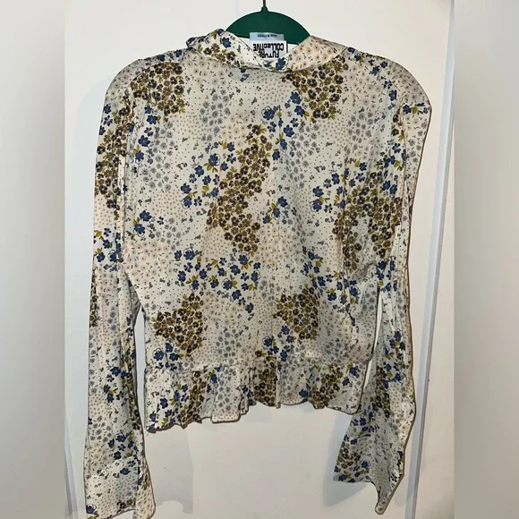 NWT Future Collective Floral Blouse - Picture 6 of 6